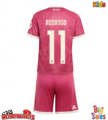 Real Madrid Rodrygo Goes #11 Replica Third Stadium Kit for Kids 2026-27 Short Sleeve (+ pants)